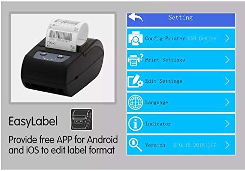 Smart Mini Shreyans Bluetooth Label Printer with Mobile Application Useful for Making Stock Labels, Labels, Barcode any types of Customized Labels Thermal -(2 Inch) 58mm - Image 4