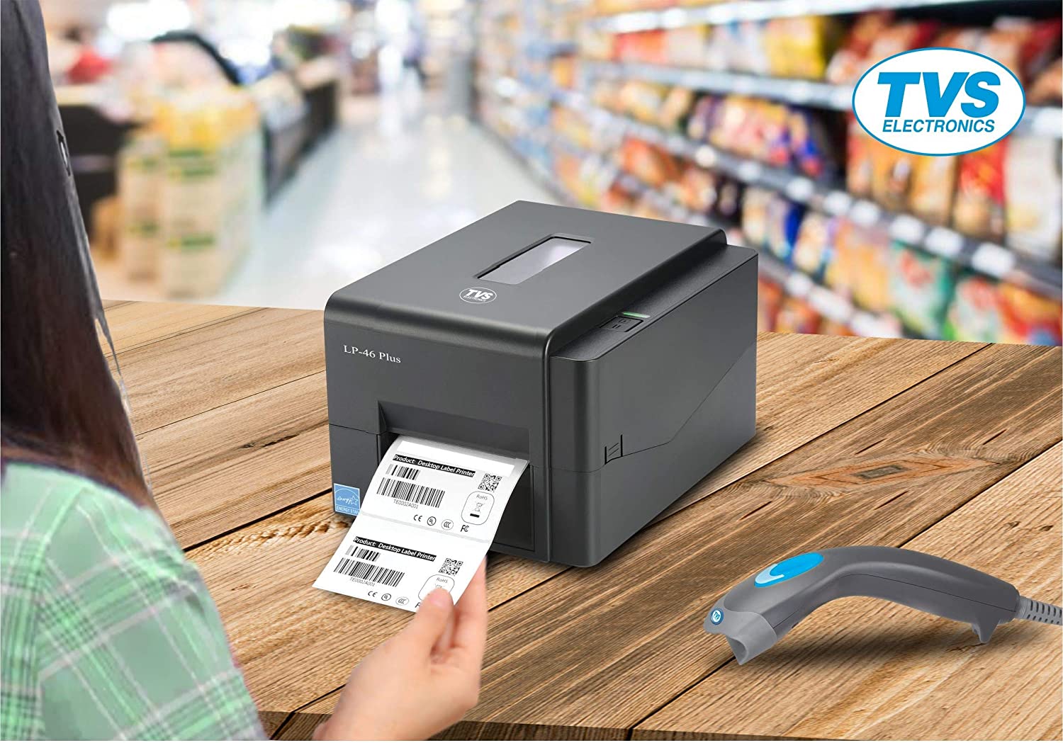 TVS Electronics LP 46 Plus Label Printer - Image 2